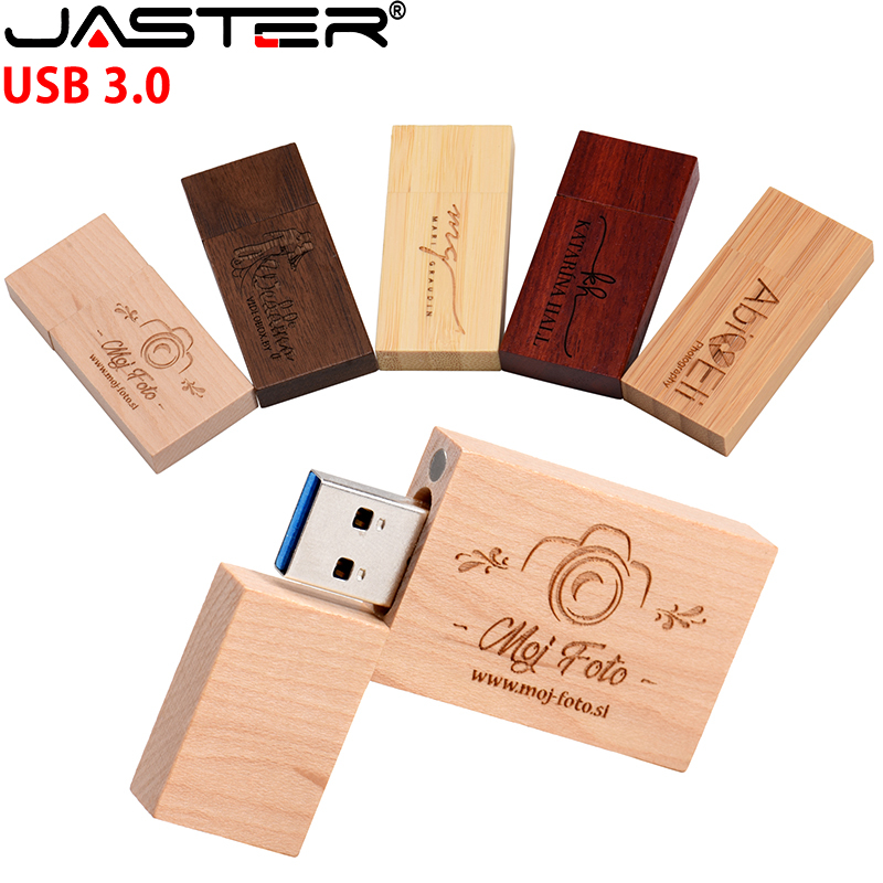 Woodworking Logos - JASTER-memoria USB 3,0 de madera con