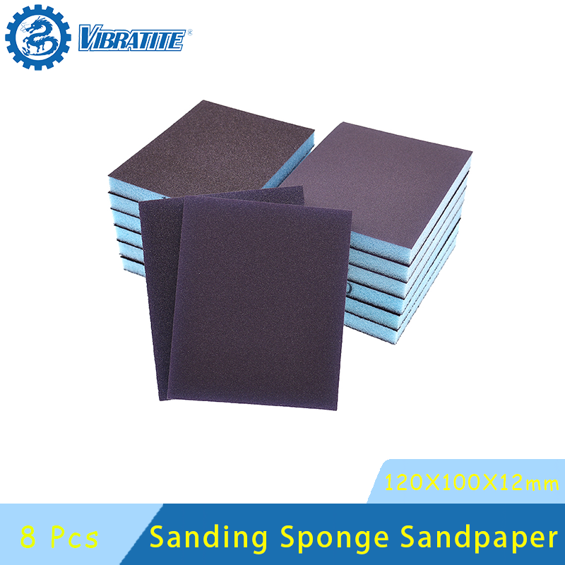 Woodworking Veneer - Esponja de Lijado de 100X120X12mm, 8