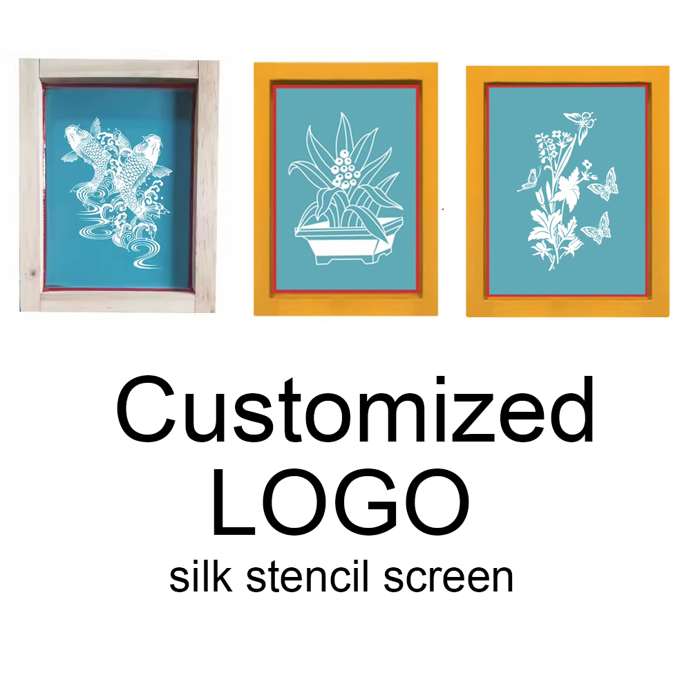 Woodworking Logos - Plantillas DIY para Serigrafía Personalizada, Marco