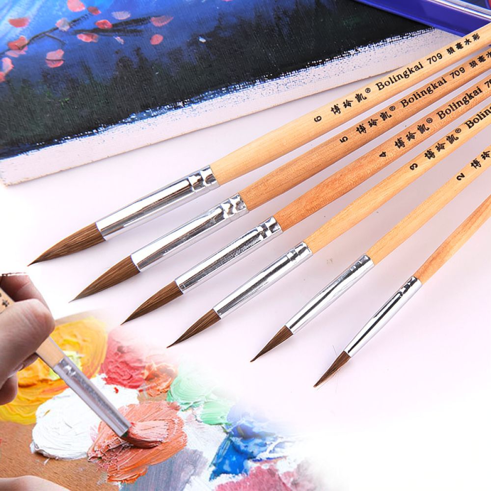Juego de pinceles de pelo de l - Woodworking Hobby Kits reseña y precio