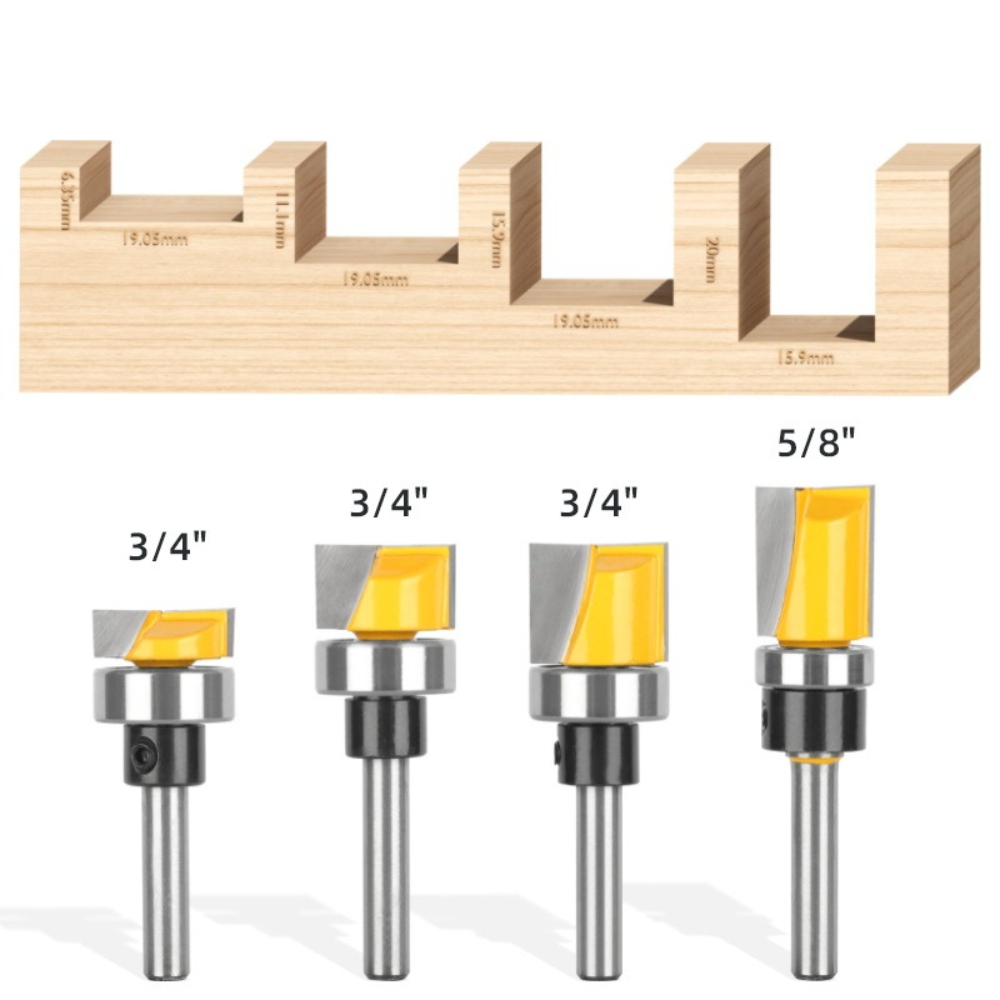 Fresa de enrasar con vástago d - Router Bits For Woodworking reseña y precio