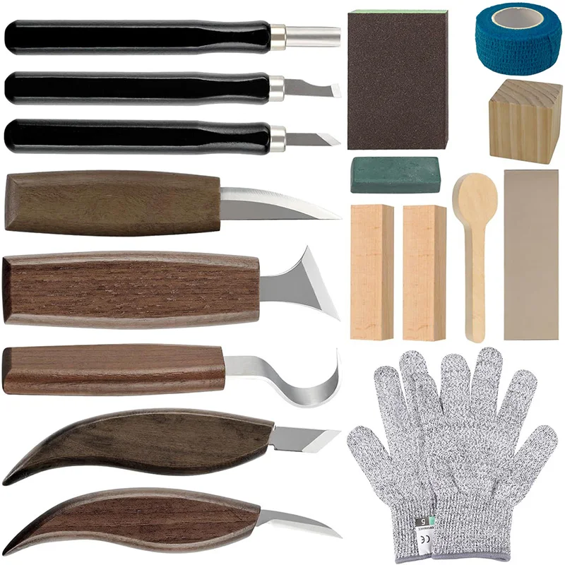 Kit de tallado en madera, 17 p - Woodworking Kits For Adults reseña y precio