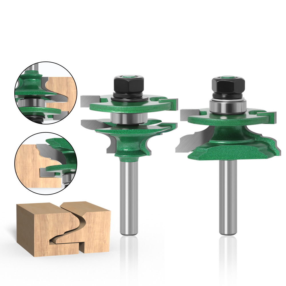 Juego de 2 brocas para encaje  - Router Bits For Woodworking reseña y precio