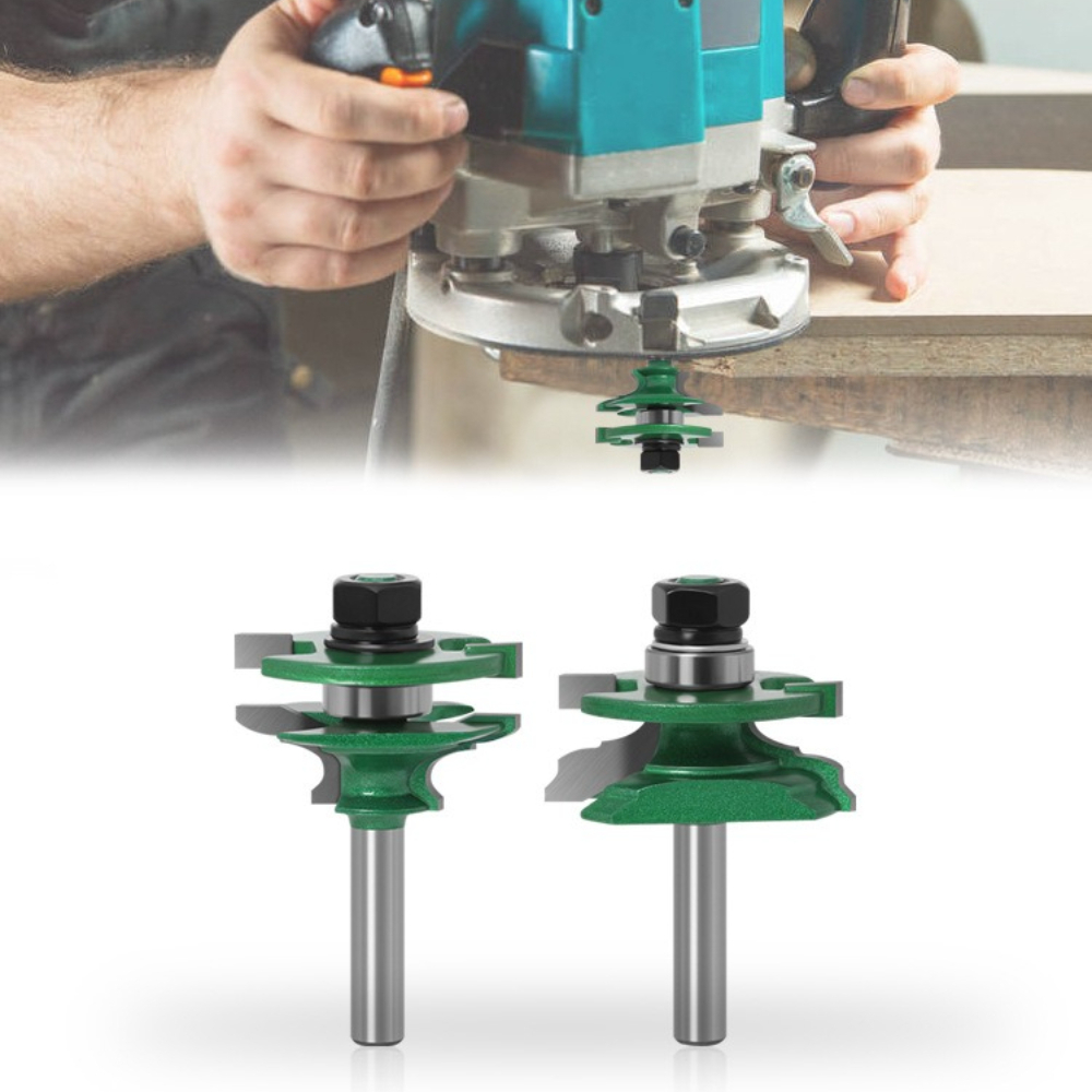 Juego de 2 brocas para encaje  - Router Bits For Woodworking reseña y precio