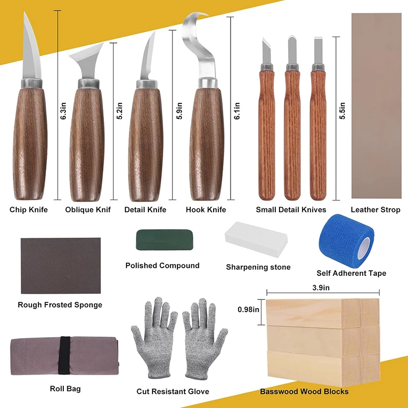 Kit de tallado en madera, jueg - Woodworking Kits For Adults reseña y precio