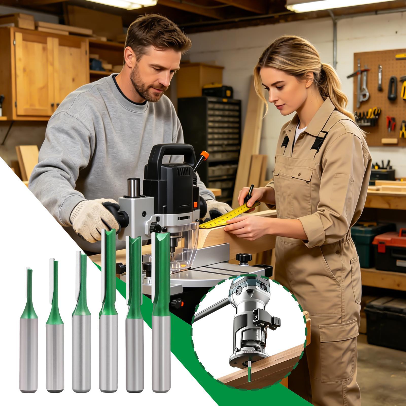 Broca de fresado recta para ca - Router Bits For Woodworking reseña y precio
