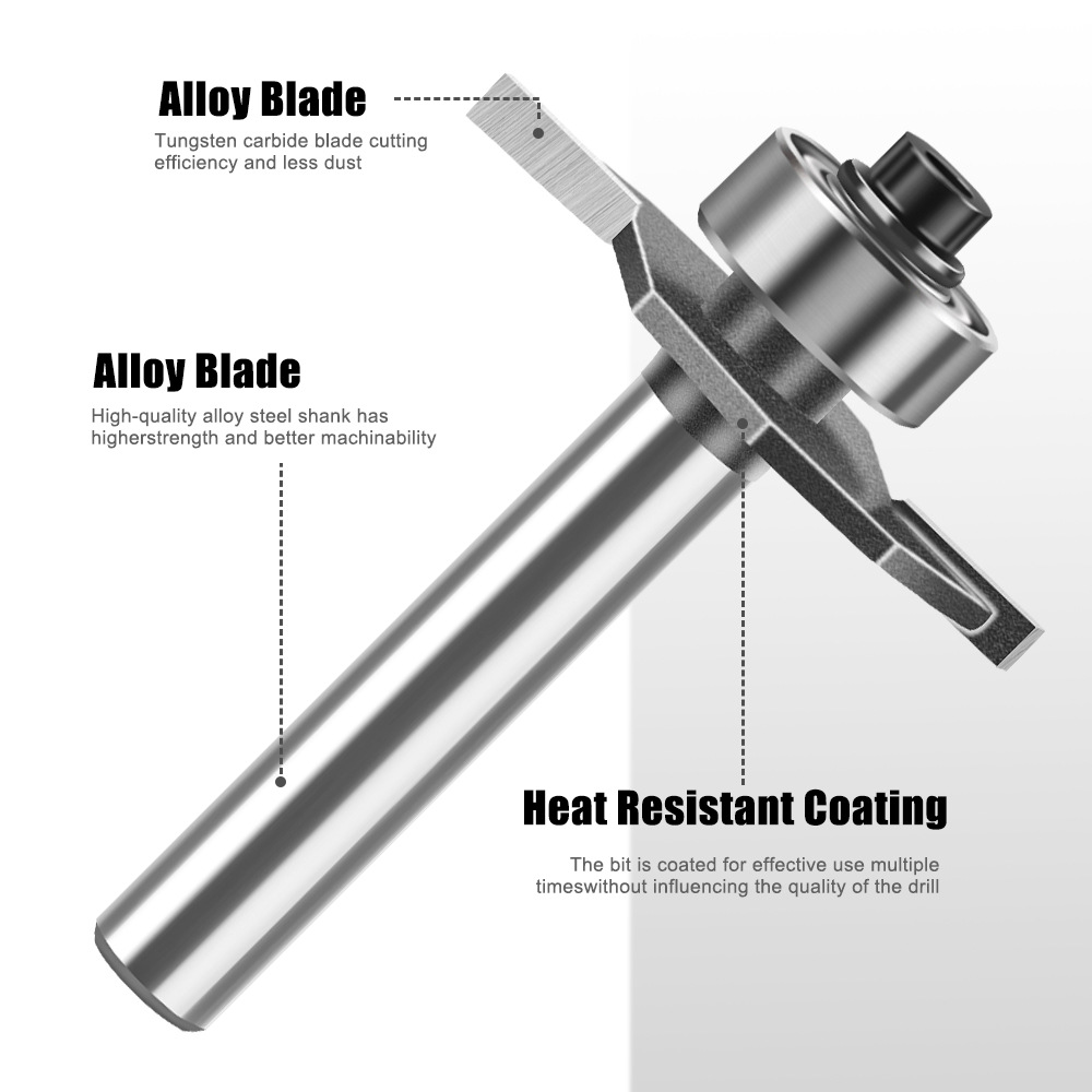 Fresa de ranurado en T de 1/4- - Router Bits For Woodworking reseña y precio