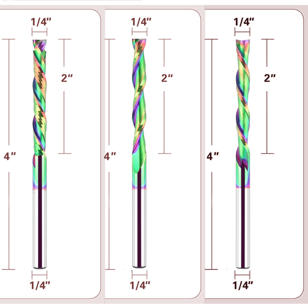 Fresa de compresión en espiral - Router Bits For Woodworking reseña y precio