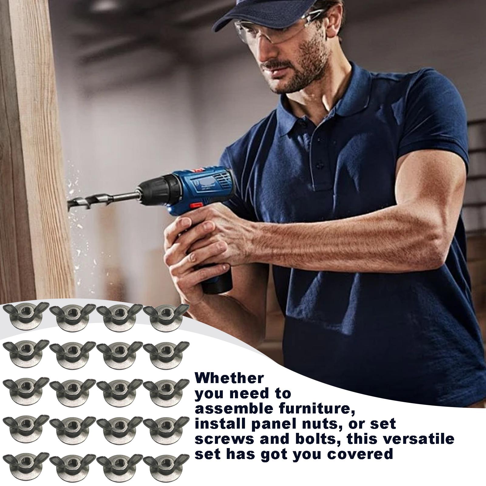 Kit de tuercas de ala, pernos  - Woodworking Kits For Adults reseña y precio