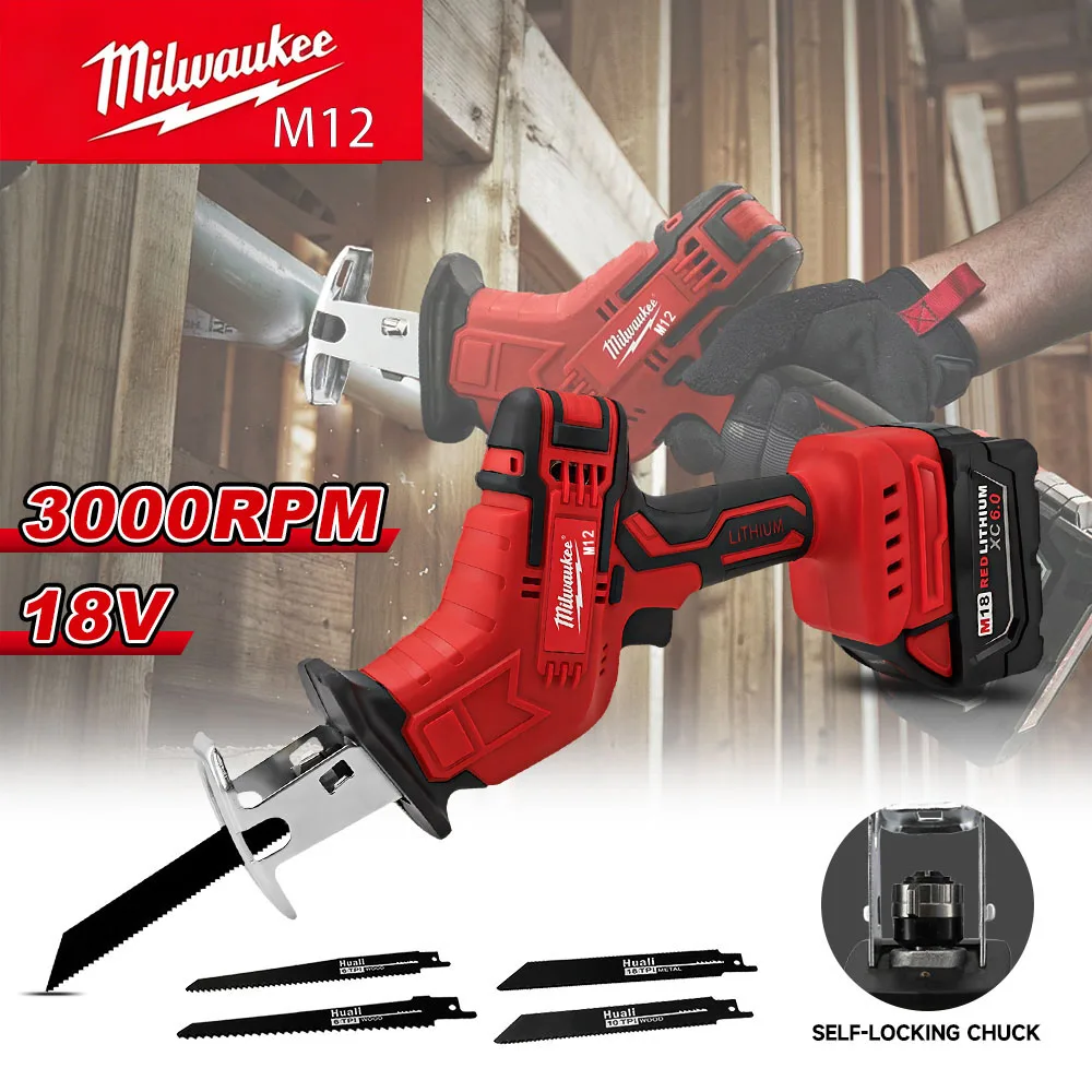 Sierra Recíproca Inalámbrica M - Milwaukee Drill Sawzall reseña y precio